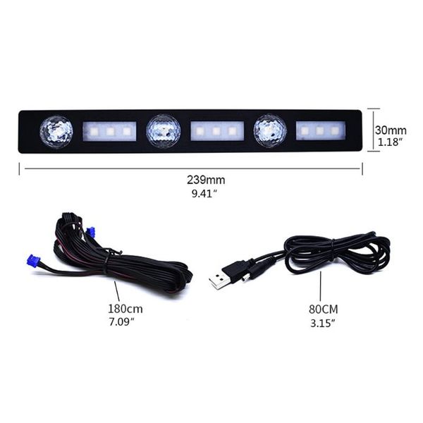 

interior&external lights led car foot light ambient lamp with usb remote control music sound