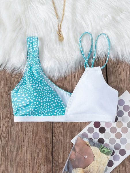 

dalmatian print bikini d3ej#, White;black