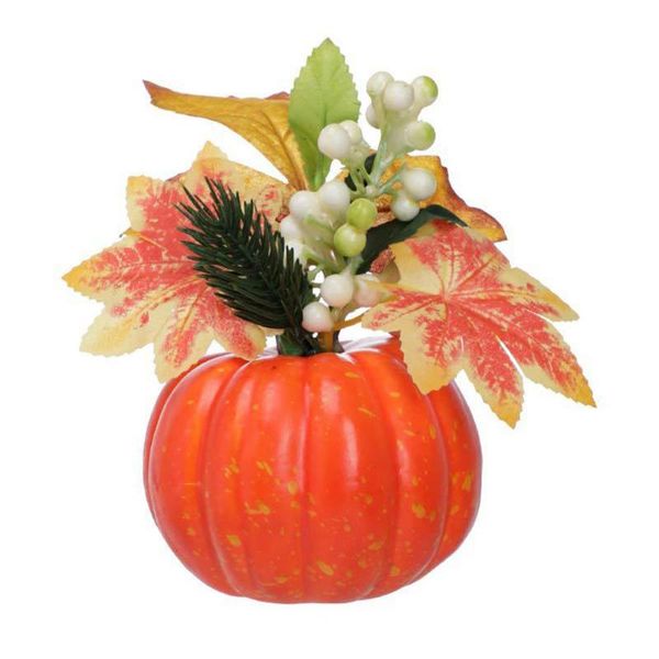 

decorative flowers & wreaths resin thanksgiving pumpkin set fall centerpiece artificial vegetable large for harvest home decoration