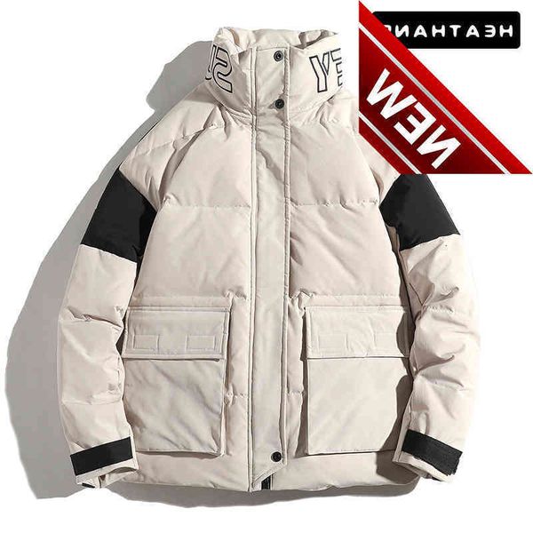 

-20 degree men's down jackets 90% white coat male clothing fashion parka coats men winter casual jacket zip parkas top, Black