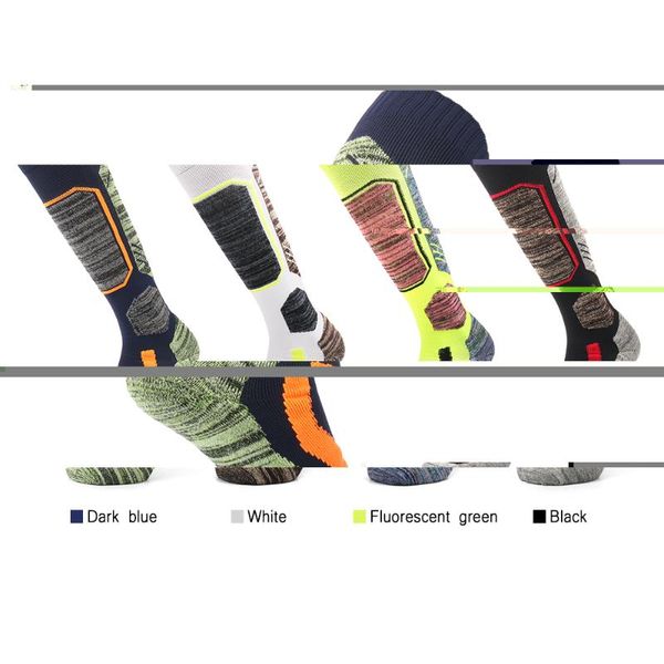 

sports socks adults skiing thermal cotton snowboard high performance winter, Black