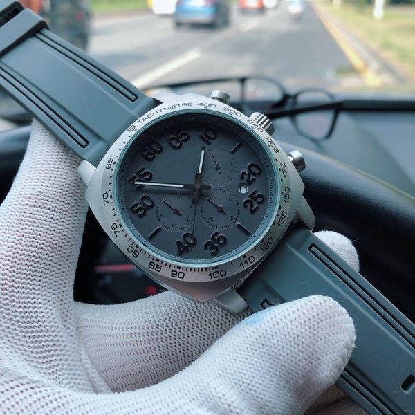 

wristwatches luxury brand men's watch stainless steel case automatic mechanical male clock big dial silicone band heueres wristwatch, Slivery;brown