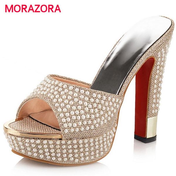 

big size 34-42 ultra high with shoes 13cm woman summer platform sandals women non-slip lady party dress, Black