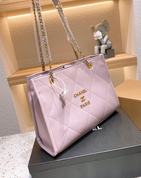 

designer bags handbag totes shoulder women sheepskin large chains shopping bag 33*10*23cm 4colors 05