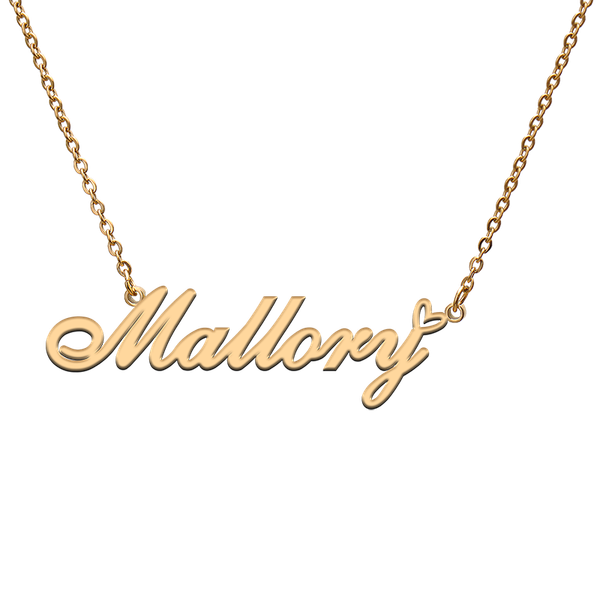 

charms god with love heart personalized character necklace name mallory for friend jewelry gift, Bronze;silver