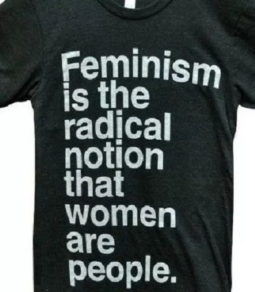 

feminism is the radical notion that women are people t shirt tee all size, White;black