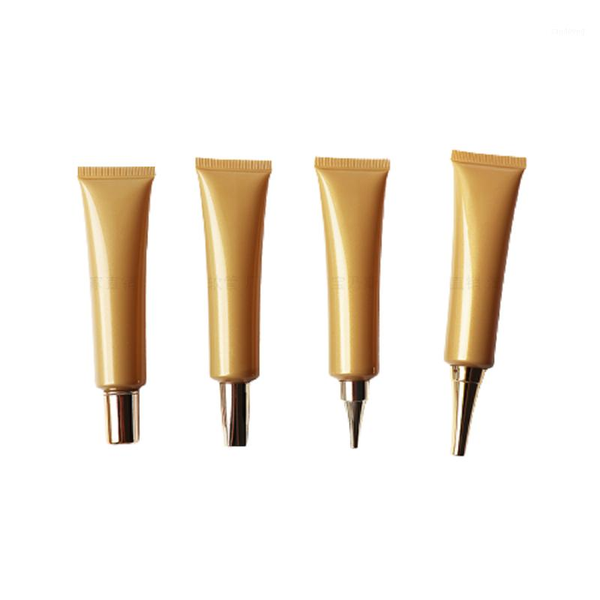

storage bottles & jars 40ml empty gold cosmetic container plastic squeeze tube pointed cover skin care sunscreen lotion cream packaging bott