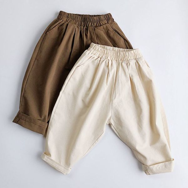 

1-6yrs spring kids baby boys girls loose pants children's clothing autumn casual pant children 210429, Blue