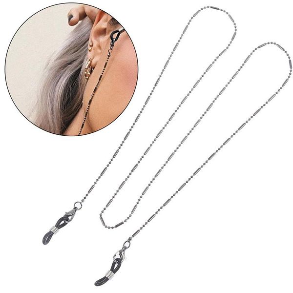 

sunglasses frames metal chains eyeglass strap reading glasses hanging chain spectacles holder for eyeglasses, Silver