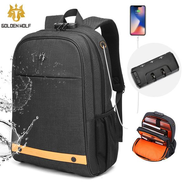 

backpack leisure men bags travel 15.6 lapusb anti theft backpacks for teens schoolbag youth mochila bag