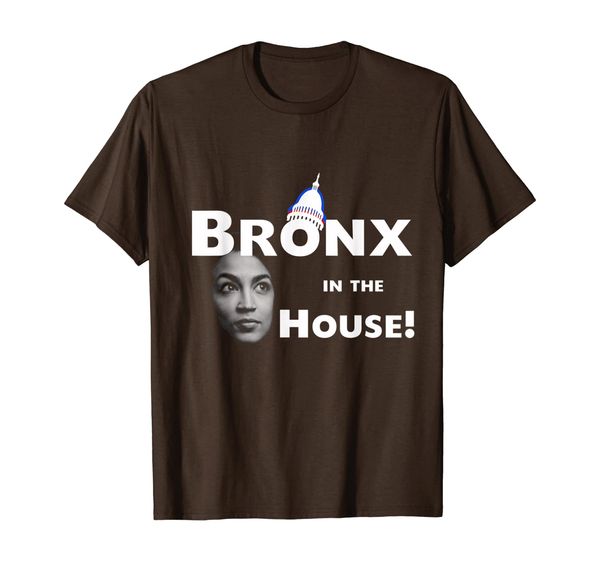 

democrat alexandria ocasio-cortez bronx aoc t-shirt, White;black