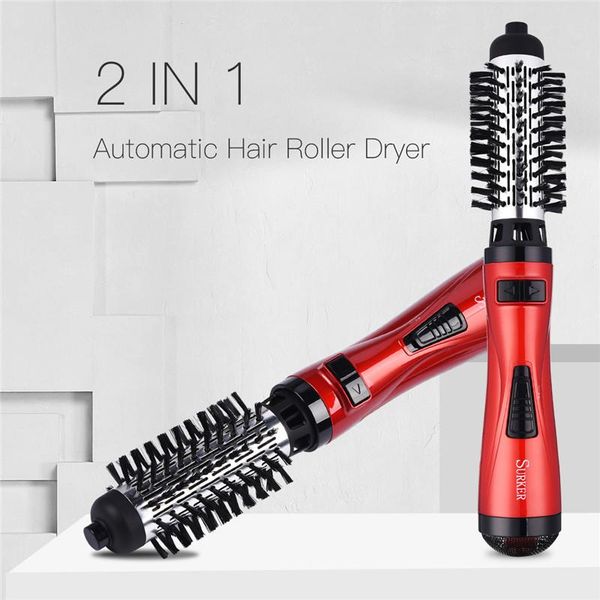 

electric hair brushes automatic dryer roller curling iron curler auto rotating air brush for blow dry waves curls comb 0