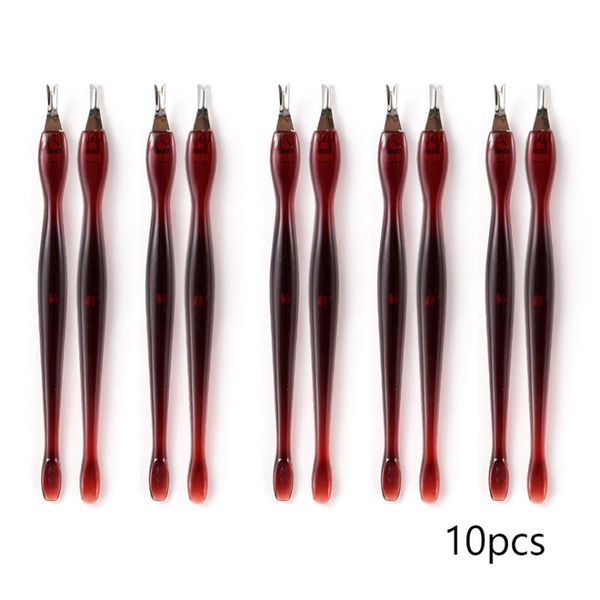 

cuticle pushers 10pcs manicure and dead skin fork nail tools
