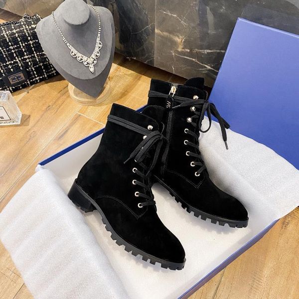 

boots ollymurs genuine leather ankle women autumn winter low square heels lace up shoes woman black beige motorcycle