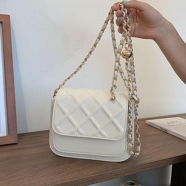 

evening bag 2021 fashion lingge chain satchel women's single shoulder messenger