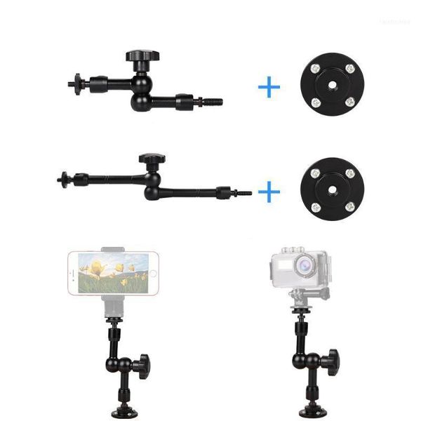 

articulating friction magic arm wall holder clamp mount for connecting camera and monitor led light flash microphone camera11