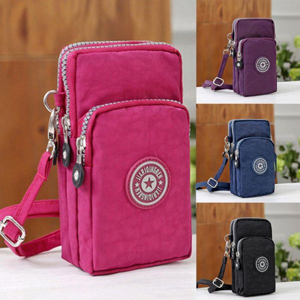 

storage bags retro sports wallet mobile phone bag shoulder pouch case belt handbag purse coin key holder