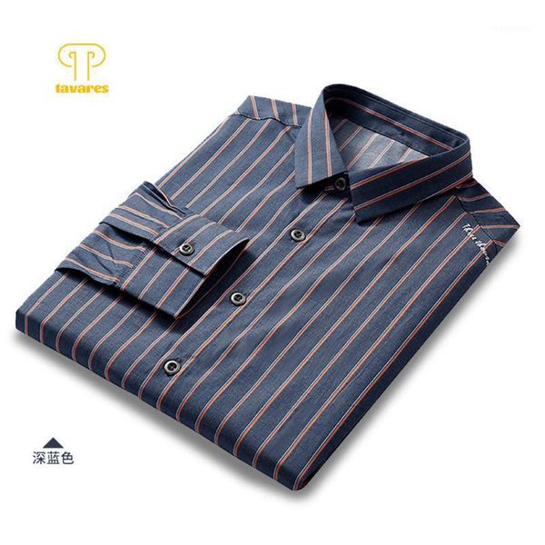 

men's dress shirts tavares men stripe social office business collared shirt long sleeve white black oversize casual