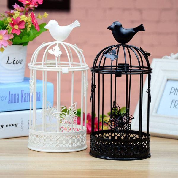 

wholesale home decor iron candle holders bird cages candlesticks decorative for decoration festival