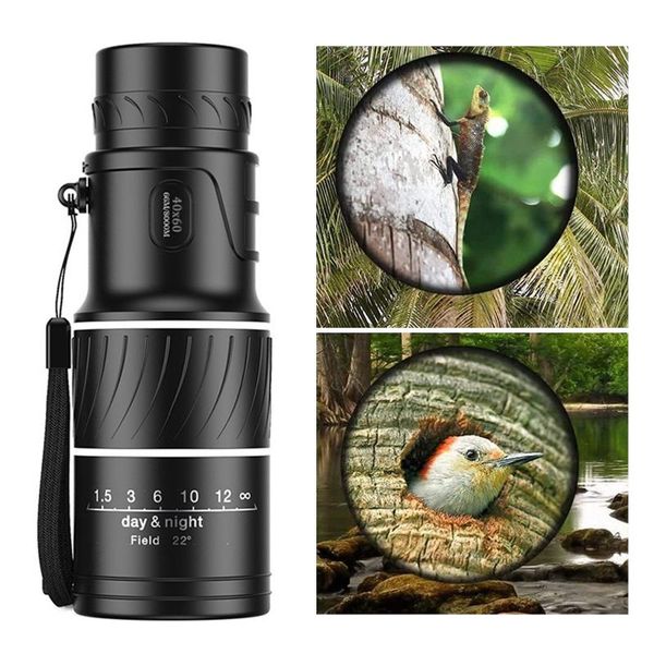 

telescope & binoculars 40x60 monocular zoom waterproof clear weak night vision pocket for camping outdoor