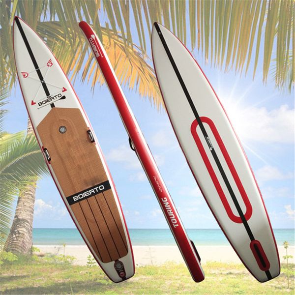 Pagaia gonfiabile per tavola da surf personalizzata 380x76x15cm Tavola di qualità garantita Tavole da corsa ISUP a doppia camera d'aria