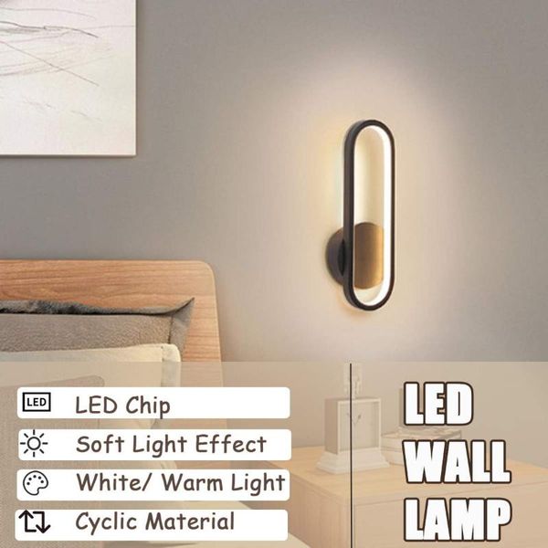 

wall lamps 220v bedside led light modern minimalist living room bedroom sconce warm white lamp aisle lighting decoration