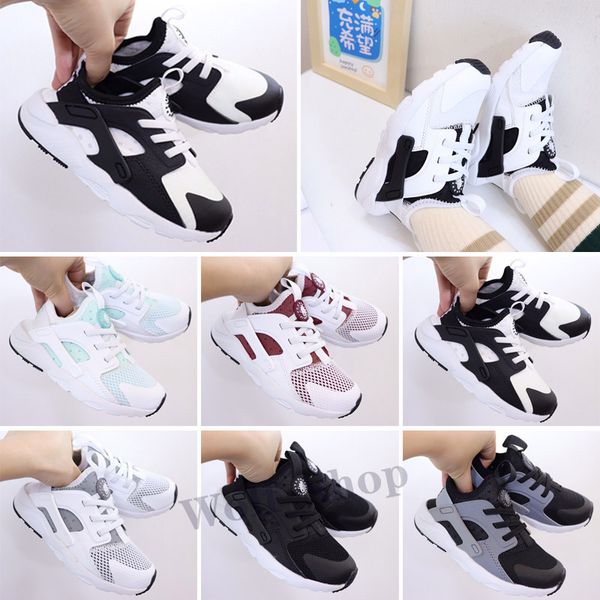 

huarache ultra 4.0 running shoes for kids sole triple white black huraches sports sneakers harache mens designers 22-35