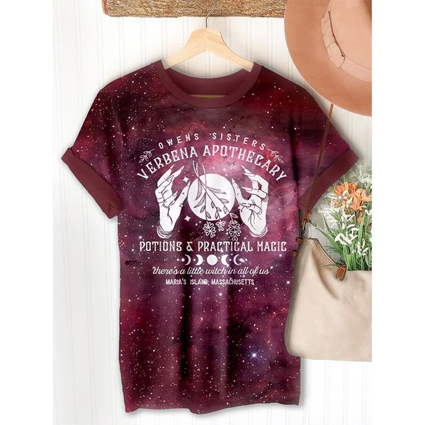 

ladies t-shirt finger print basic style harajuku summer casual street round neck short sleeve comfortable clothing, White