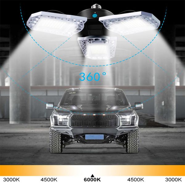 

deformable e26/e27led garage workshop led bulbs ip65 waterproof and leakage proof lighting industrial 85-265v ceiling lamp for warehouse ms0