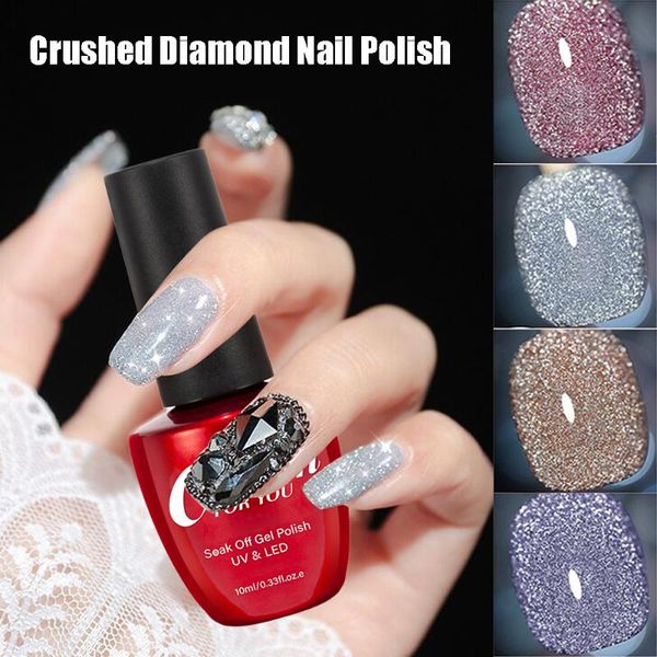 

explosion diamond glitter gel polish 12 colors hybrid uv nail crystal powder long lasting