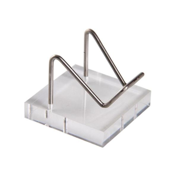 

hooks & rails metal arm mineral stone display stand holder with acrylic base home office softball tennis ball baseball stones