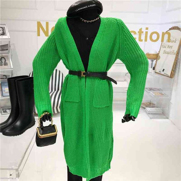 

version of winter cardigan nightgown autumn fresh released wear wild thin knitted coat, Tan;black