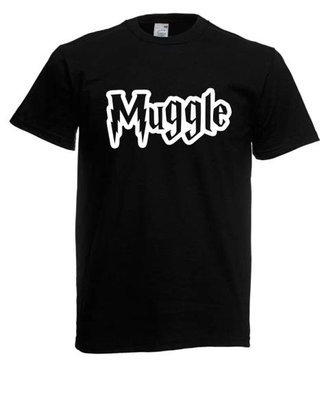 

mens t-shirt muggle size up to 5xl, White;black