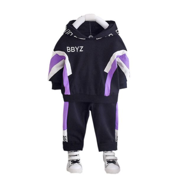 

sets spring autumn baby casual tracksuit children boys girls cotton hoodies pants 2pcs/sets kids leisure sport suit infant clothing c0225, White