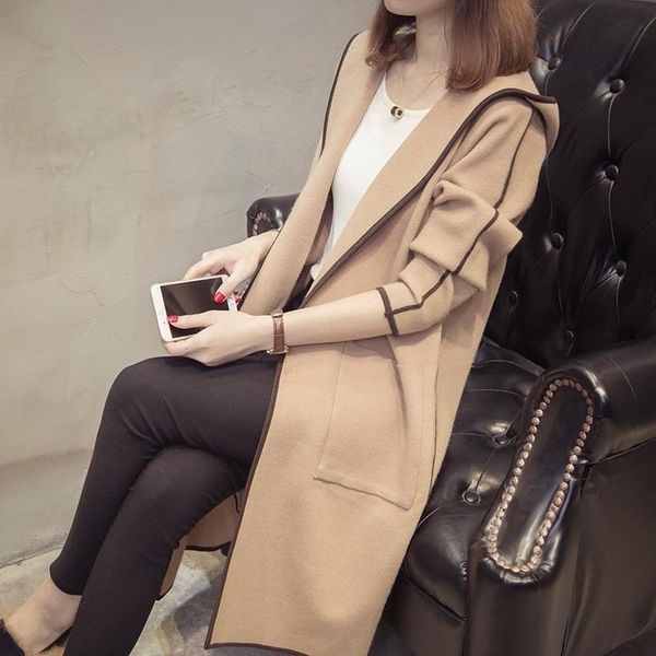 

women's trench coats mazefeng 2021 autumn casual coat oversize double breasted vintage washed outwear loose clothing, Tan;black