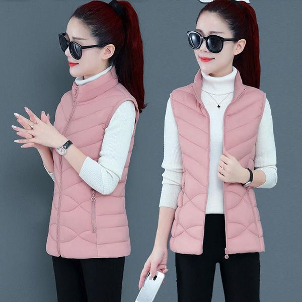 

women's vests down cotton vest woman autumn winter jacket short waistcoat women plus size detachable hat coat overcoat 5xl, Black;white