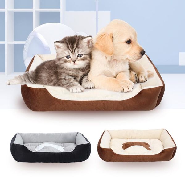 

warm pet dog beds houses whashable bed for large dogs soft kennels cats winter nest cushion mat labrador & pens