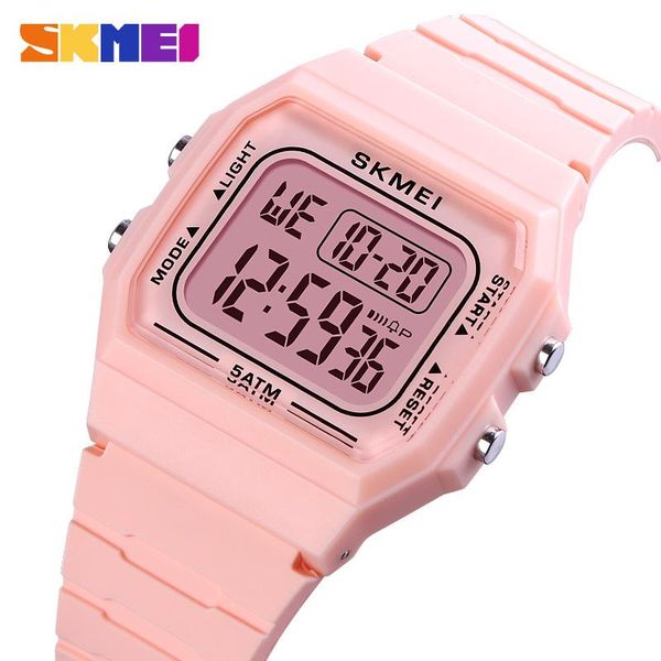 

wristwatches skmei young fashion girls boys watch return sports digital teenager satch girl boy watches reloj hombre 1683, Slivery;brown