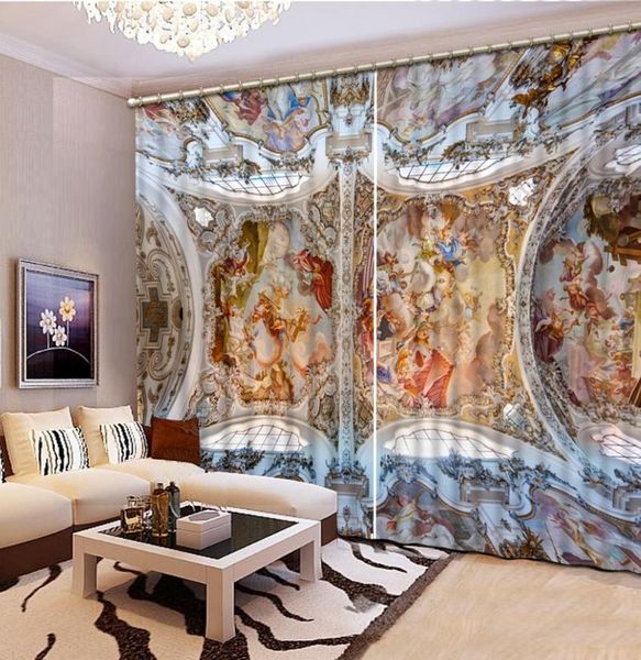 

modern curtains po blackout window drapes luxury 3d for living room bed office el home curtain custom size &