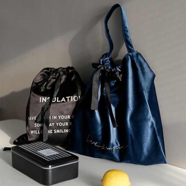 

hanging baskets shopping storage bag handheld bento insulation portable lunch box travel container pleuche 30x30cm home organization