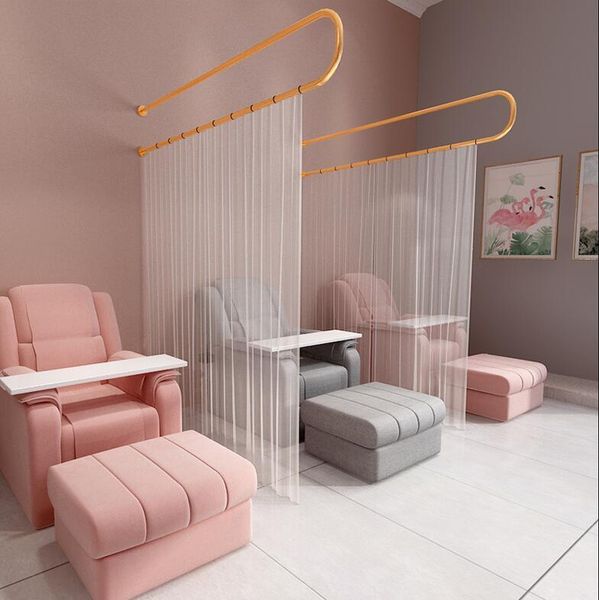 

hangers & racks u-shaped partition curtain support frame for beauty bed in salon
