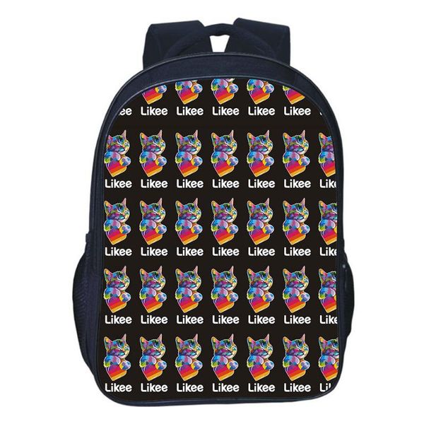 

backpack 16 inches likee short video printing teens school bag children bookbag boys girls rucksack gift