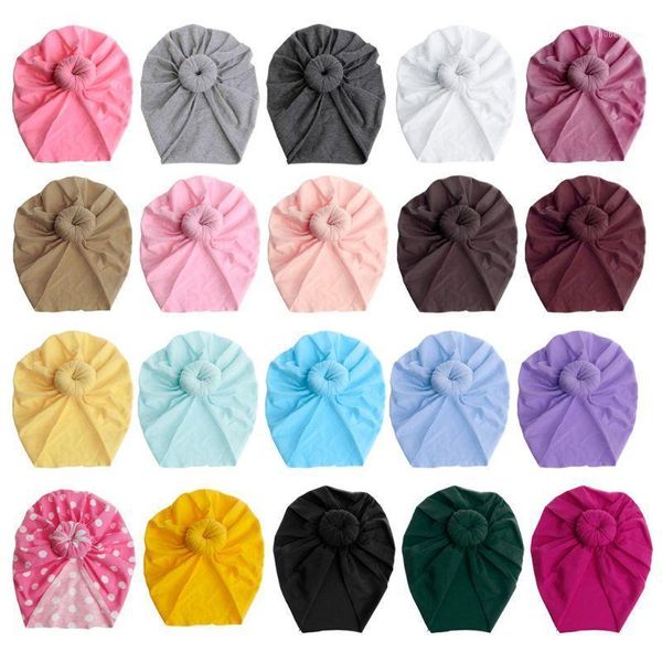 

baby turban knot hat toddler kids boy girl india beanie lovely soft born headwear pography props accessories r9jd1, Yellow