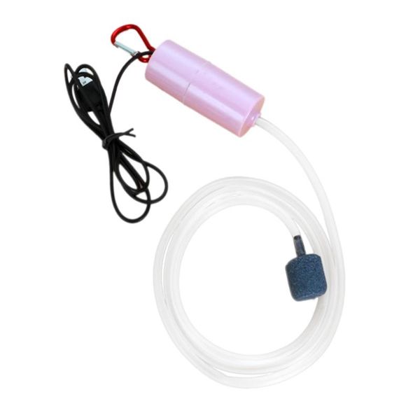 

air pumps & accessories aquarium pump 1w ultra-quiet fish tank bubbler with stone mini usb charging oxygen aerator portable
