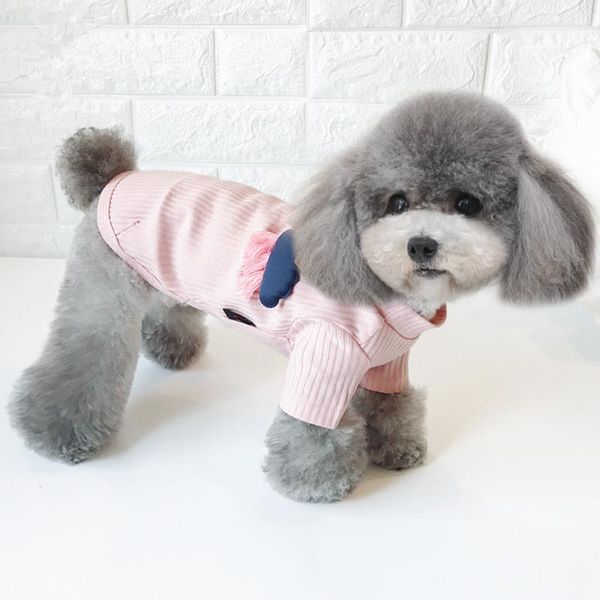 

dog apparel fashion design vests two feet underwear clothes pet clothing with small decors for dogs grey pink colors s-xxl sizes