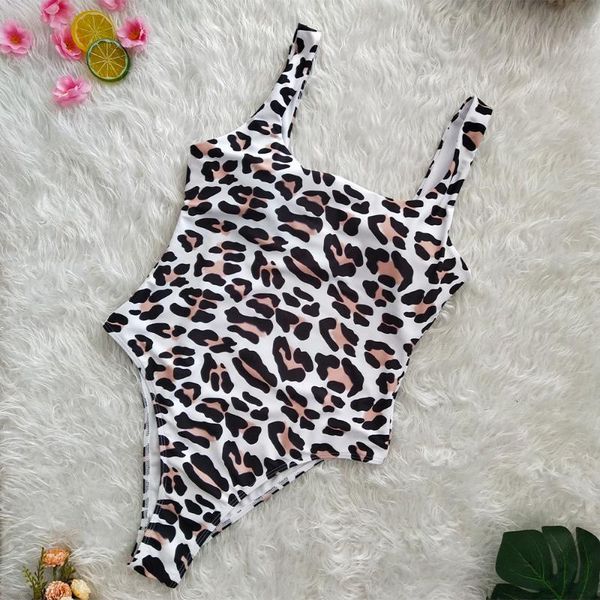 

one-piece suits omkagi animal print one piece swimsuit women swimwear maillot de bain femme swimming bathing suit bodysuits monokini 20