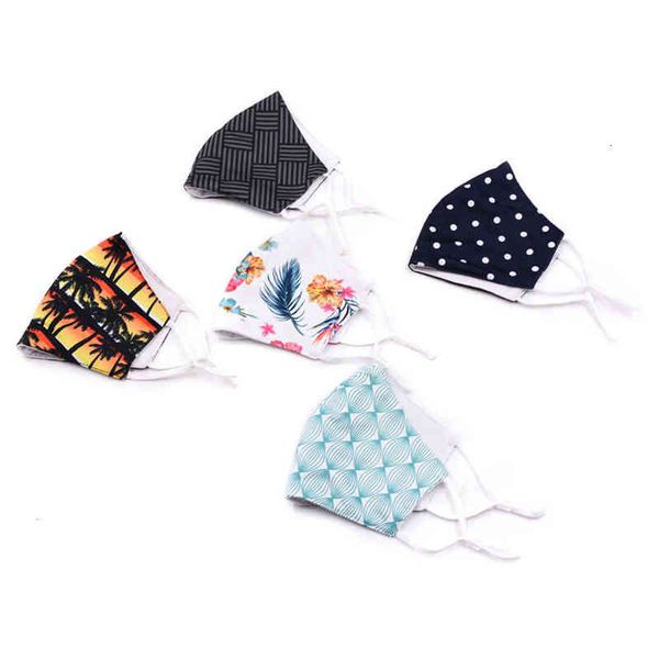 

summer sier ion printing mask breathable washable dust adjustable sunscreen