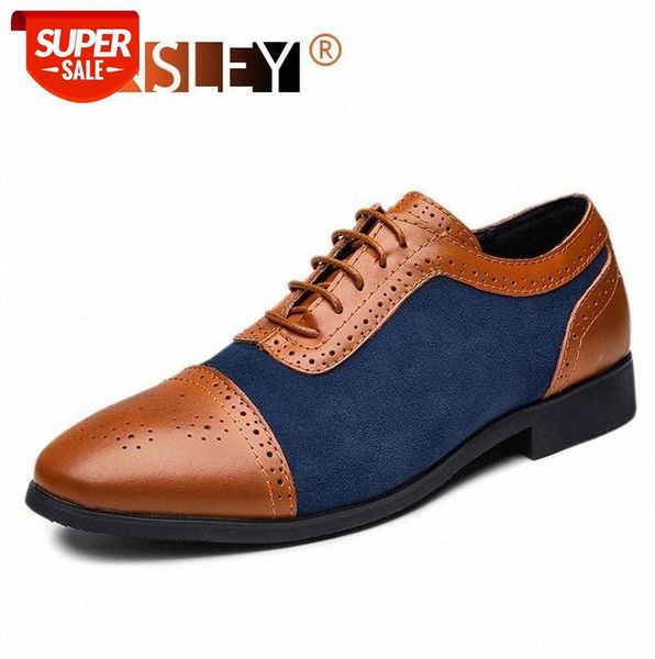 

dress mens printed shoes formal split leather luxury brogue working office business pointy man #fx5d