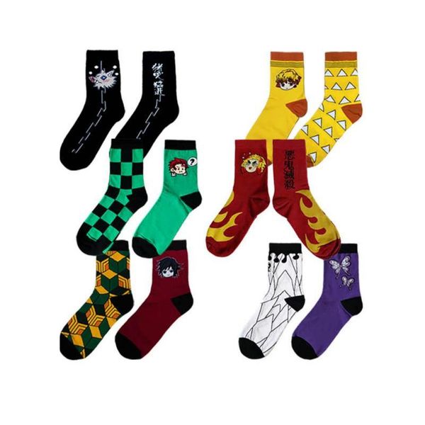 

party masks demon slayer kimetsu no yaiba kamado tanjirou cosplay prop socks tomioka giyuu kochou shinobu cotton ankle stockings