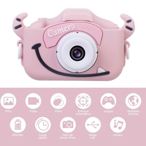 

camcorders children's camera cute toy cat mini digital ips screen education toys for kids children birthday gift